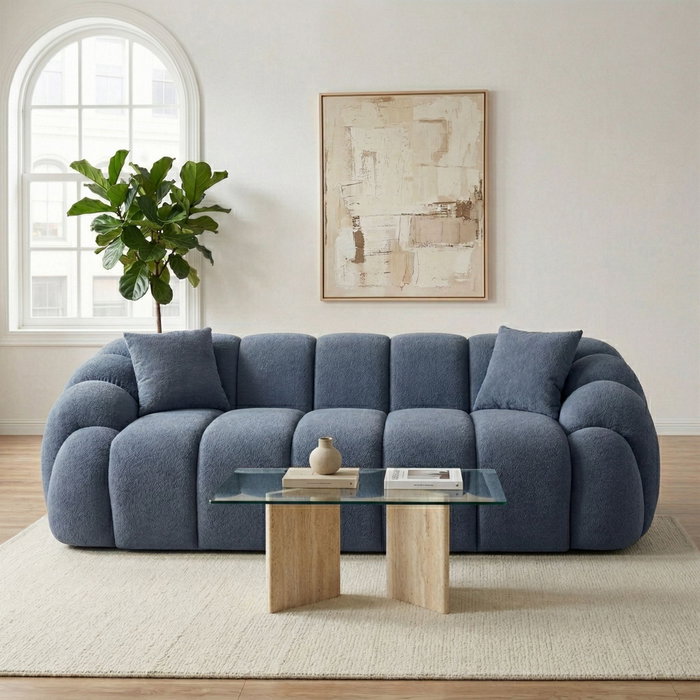 Atelier Del Sofa Octavio - Sofá de 3 plazas Azul Marino Atelier Del Sofa Octavio - Sofá de 3 plazas Azul Marino